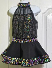 Weissman Dance Costume Amazing Gertrude Sequin Blouson Sassy Jazz Skater Dress