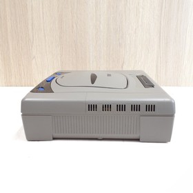 SEGA SATURN Gray Console bundle with 2 controllers & 5 Japanese games tested