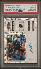 2022 Contenders George Pickens Rookie Ticket Cracked Ice /22 PSA 9