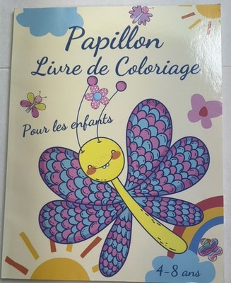 butterfly coloring book for children Ages 4-8 