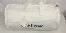 Mellow Memory Foam Mattress Topper White Queen Size 8.6 lbs New
