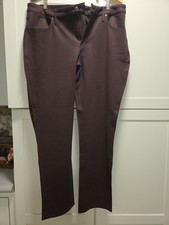 Chico's Women's Cocoa Bean/Brown Slim Leg Pants - Rayon Nylon Spandex - NWT