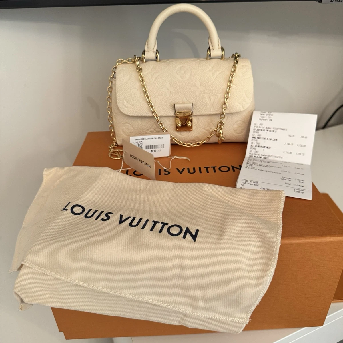 美品 LOUIS VUITTON スハリ アイボリー レザー 三つ折り財布 美品 