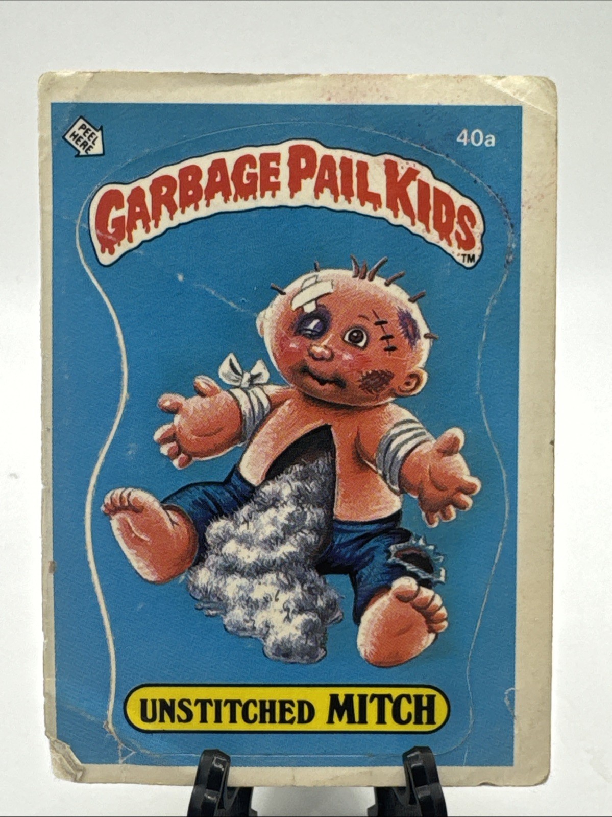 Topps 1985 1st Series MATTE Back Garbage Pail Kids 40a Unstitched MITCH USA Os1