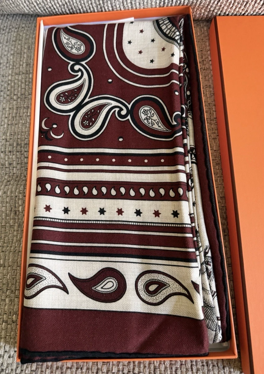 HERMÈS Black Scarves & Wraps for Women's Geometric for sale | eBay