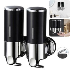 Soap Dispenser No-Drill Shampoo and Conditioner Refillable Body Wash Dispenser