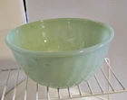 Fire King Jadeite Green Swirl Oven Ware Mixing Bowl 7 " Shiny Vintage