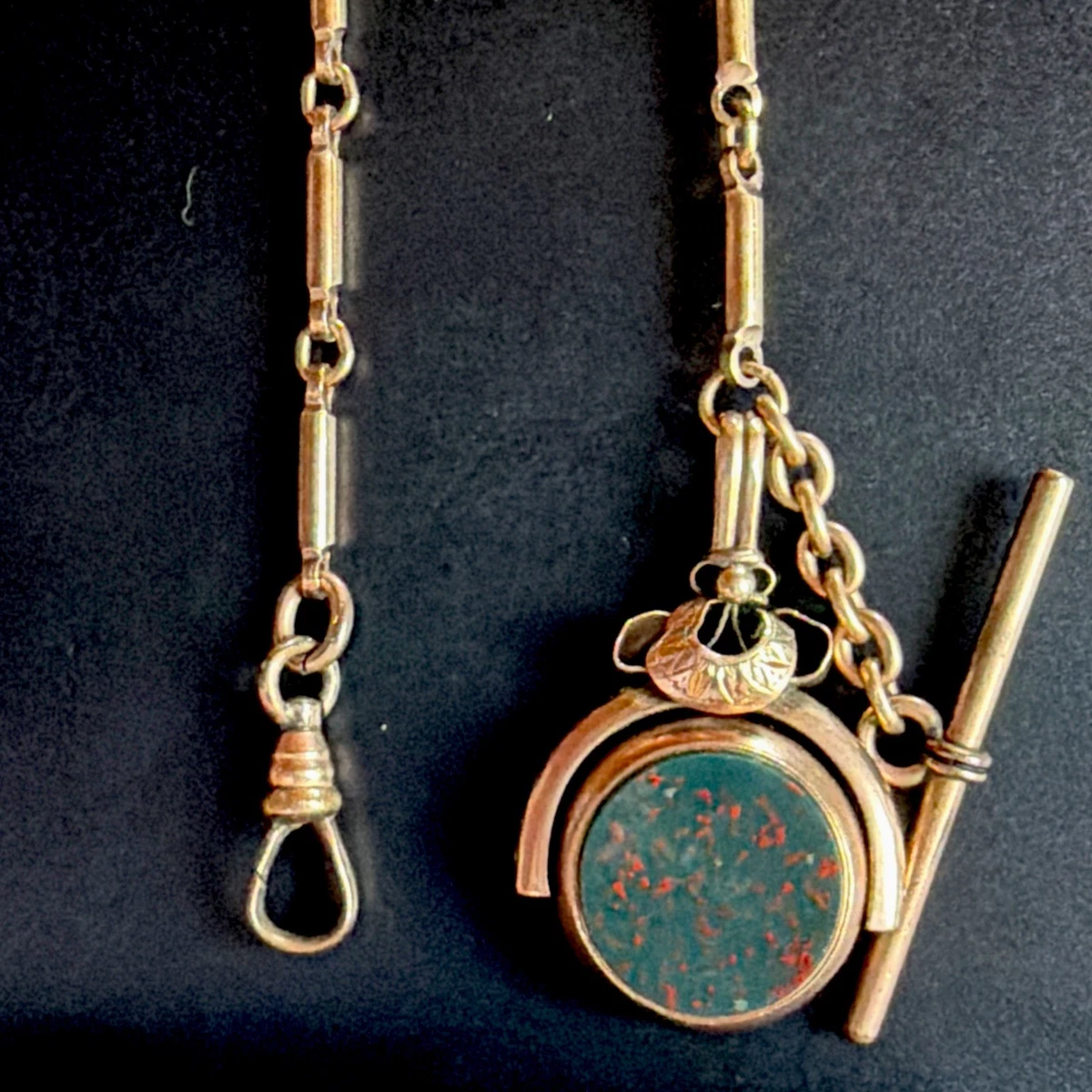 Antique Ideal USA Pocket Watch Gold Filled Chain Fob Running 40.84g Gold Pocket Watch Chains for sale | eBay main image 2