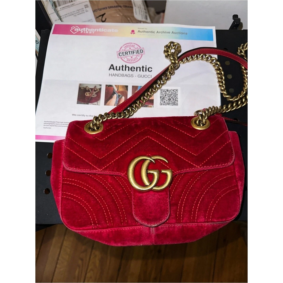 Gucci Velvet Exterior Bags & Handbags for Women for sale | eBay
