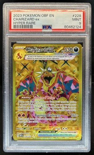 2023 Pokemon SV Obsidian Flames - OBF EN Charizard ex #228/197 PSA 9