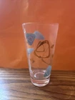 Vintage Mcm Federal ATOMIC Boomerang Amoeba Turquoise & Gold Drinking Glass