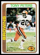 Tony Peters, 1978 Topps, #113, Cleveland Browns, RC