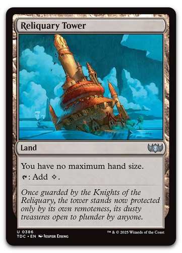 Reliquary Tower #386 (NM) Tarkir Dragonstorm TDC Magic MTG - Picture 1 of 2