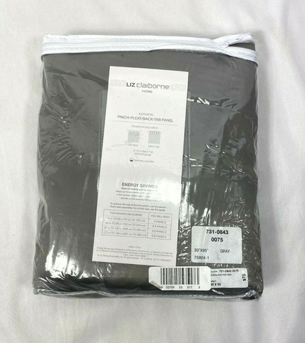 JCP Home Pembroke Castlerock Gray Thermal Grommet-Top Curtain Panel,50"x108" - Picture 2 of 2