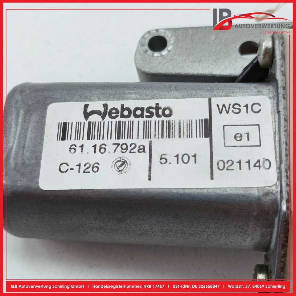 Fiat Punto Van (188AX) 1.2 Engine Sunroof 61.16.792A 6116792A 021140 Webasto - Image 4 of 4