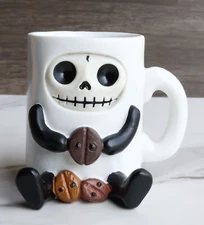 Furrybones Cup of Joe The Coffee Bean Morning Drink Mug Furry Bone Figurine