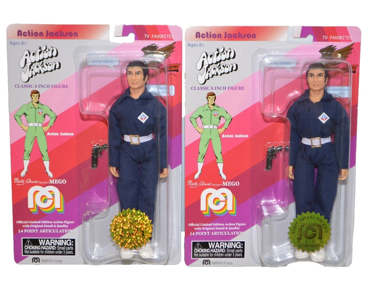 Figuras de Ação de Metal Mego e Acessórios