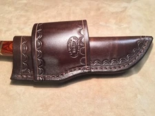Custom Leather Crossdraw Sheath for BUCK 103 or Esee 4 
