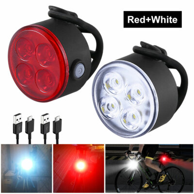 Fahrradlicht Set Fahrradbeleuchtung-Set (Front & Rücklicht) Mit 5 LEDs - Komplettkit Für MTB & Citybike Rücklicht Fahrrad