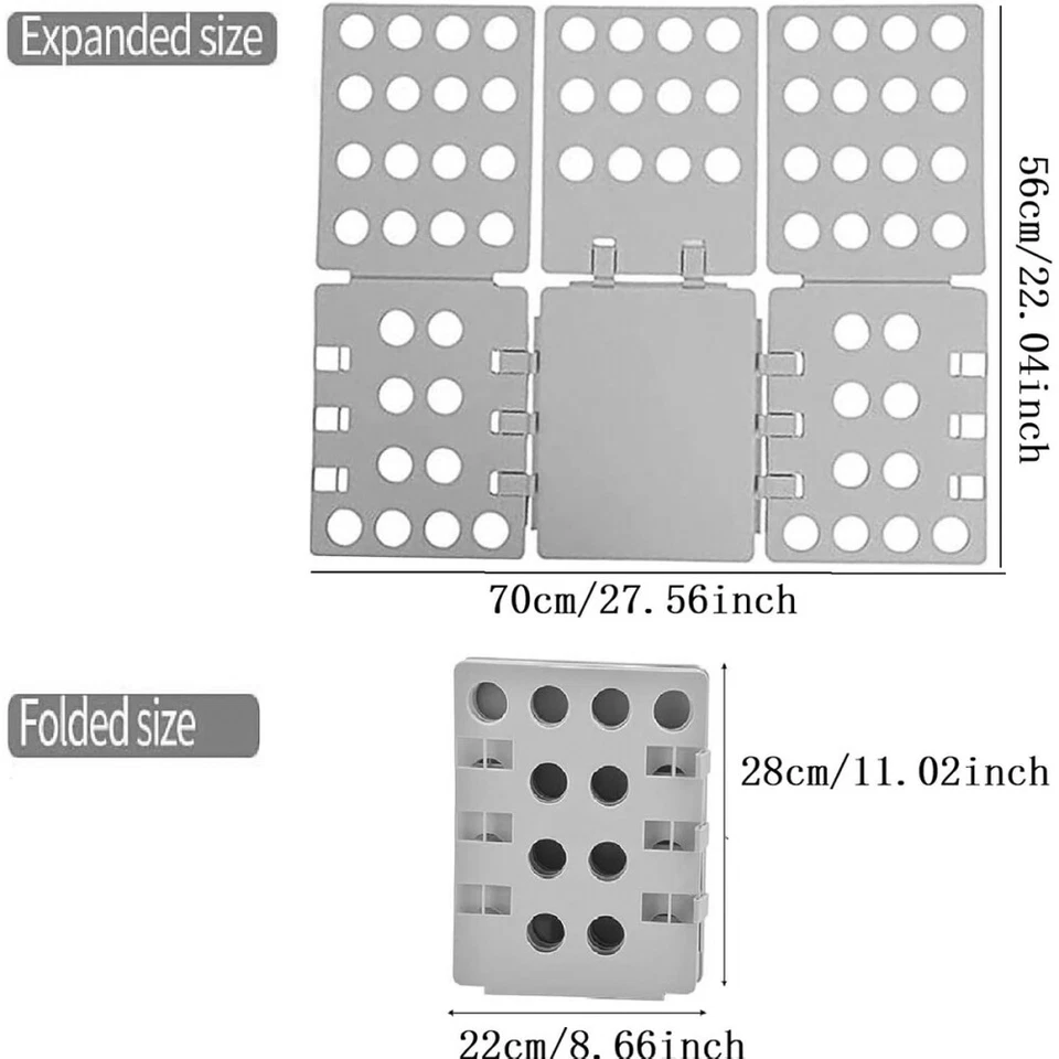 Faltbrett 5. generation Wäschefalter Set Faltgerät für T-Shirts platzsparend DHL - Bild 3 von 4