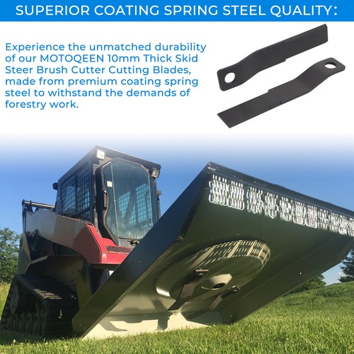 10mm Spring Steel Skid Steer Brush Cutter Cutting Blade Fit For AGT ...
