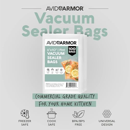 Vacuum Sealer Bags Pint Size, Vac Seal Bags for Food Storage, Meal Saver Free... eBay
