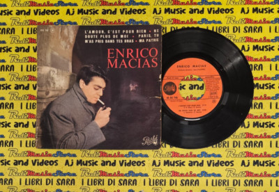 LP 45 7'' ENRICO MACIAS L'amour c'est pour rien Ne dout plus de moi Paris (QSM4)