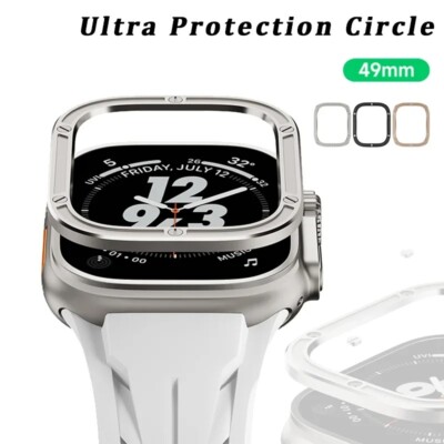Stainless Steel Case Cover Metal Bumper Protector For Apple watch Ultra 2 49mm