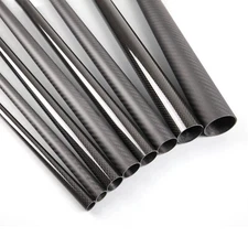 100% 3K Carbon Fiber Tubes OD 6 8 10 12 14 16 18 20 22 23 24 25 27 30 40