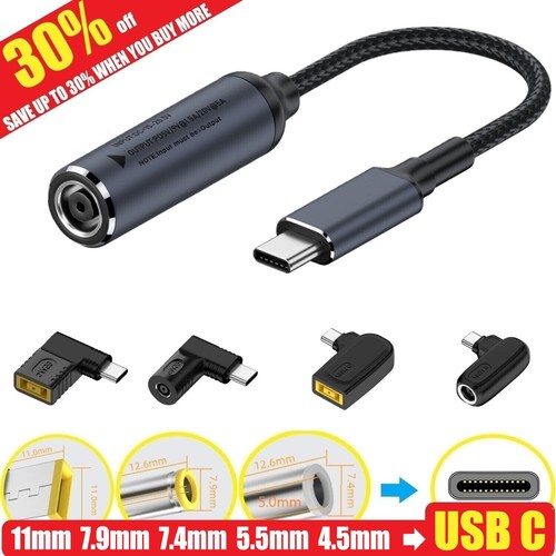 140 W/65 W chargeur mural pour ordinateur portable convertisseur USB type C câble de charge électrique adaptateur - Photo 1/48