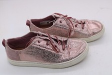 Tom's Lavender Crackle Foil Corduroy Youth Lenny Sneakers-Size 5