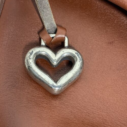 Brighton Vintage Y2K 90s Leather Medium Bucket Bag Purse, Crossbody Shoulder Bag - Picture 9 of 13