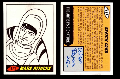 2013 Mars Attacks Invasion Artist Autograph You Pick Sketch Trading Card Topps - Picture 5 of 29