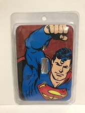 Vintage Superman Comic Style Single Switch Plate - Open Road Brands