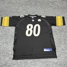 Plaxico Burress Pittsburgh Steelers Jersey Mens 2XL Black NFL Football Reebok