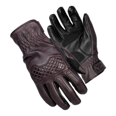 Cortech Fastback Bordeaux Leather Motorcycle Riding Gloves Men's Size 3X