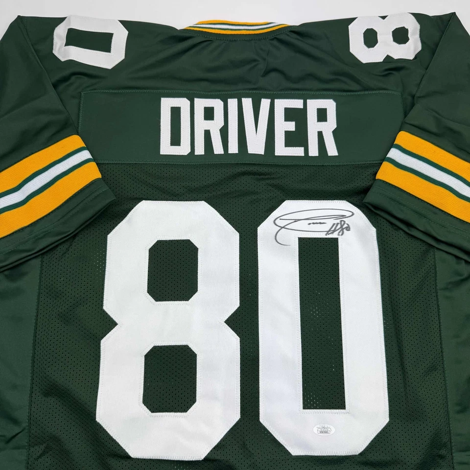 Футболка с автографом/подписью Donald Driver Green Bay зеленая сертификат подлинности JSA - Изображение 2 из 4