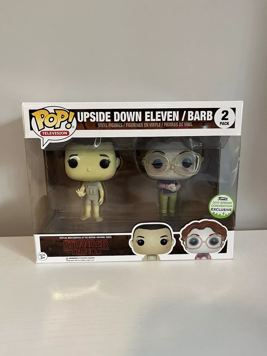 Funko Pop UPSIDE DOWN ELEVEN / BARB 2 PACK ECCC Convention Excl