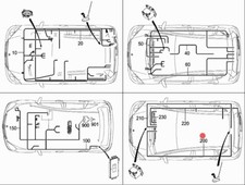 MERCEDES W169 CLASSE A CABLAGGIO ELETTRICO ANTENNA GPS OEM 1695409009