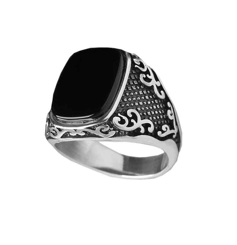 Mens black onyx rings ebay sale