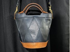 Old Trend- Primrose Mini Tote- Handcrafted Genuine Leather- Navy