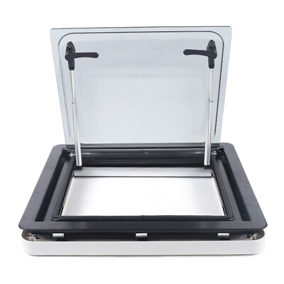 450*500mm RV Caravan Hinged Push Out Window Top-Hung Camper Skylight Hatch Vents