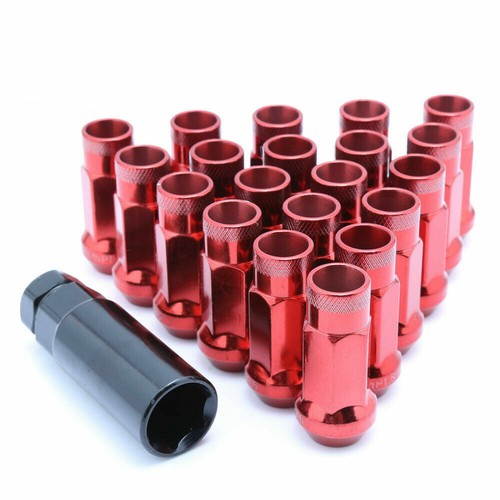 20 Pcs Extended Steel Tuner Open Ended Wheel Lug Nuts M12x1.5mm 48 mm For Toyota - Picture 17 of 25