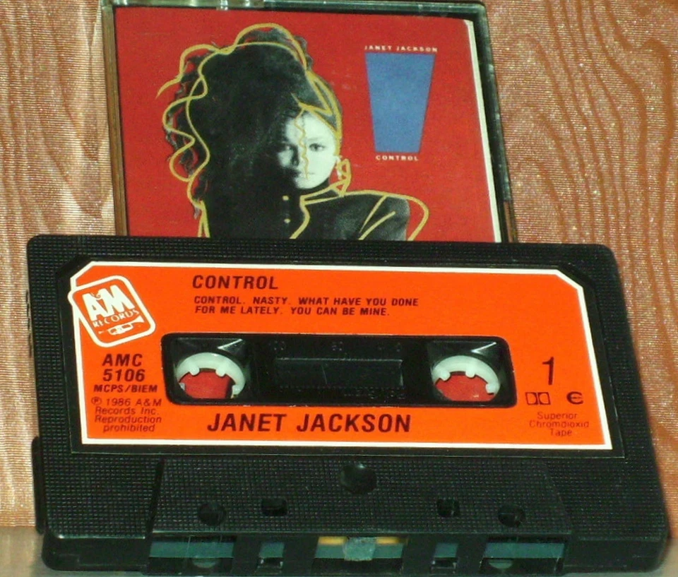 JANET JACKSON CONTROL CASSETTE ALBUM RnB/ Swing New Jack Swing A&M Records 1986  - Image 2 of 4
