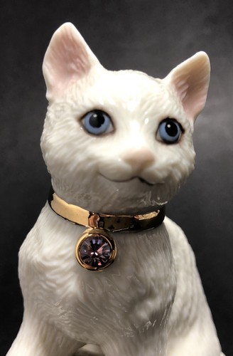 Vtg 90's Lenox October Pink Birthstone Kitty Cat Figurine Birthday Hand Painted - Picture 4 of 17