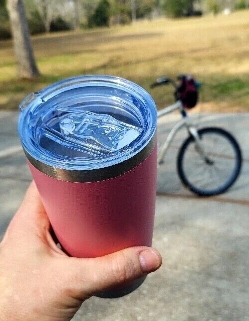tumbler pink 20oz  (Holds temperature better than YETI)