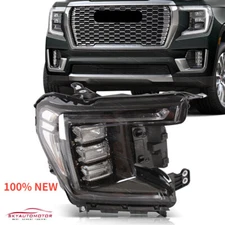 Fits GMC Yukon XL SLE/SLT 21-23 Full LED Headlight Headlamp Passenger Right Side