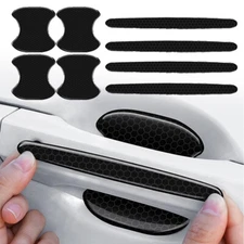8PCS Car Door Handle Bowl Anti Scratch Sticker Protector Cover Accessories Trims