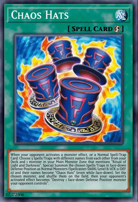 Yugioh! 3x Chaos Magical Hats CORI-EN046 CHAOS ORIGINS PREORDER