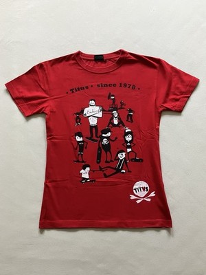 Vintage Titus Skate Punk Emo T-Shirt, 2000er Scene Kids Design, Y2K